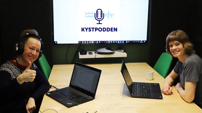 Bilde av deltakere i podkast