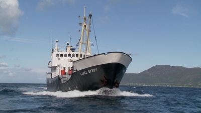 Fartøyet Gamle Oksøy under seilas