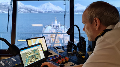 Statslos Karl Helge Haagensen var med da nye digitale verktøy ble testet i Tjeldsundet.