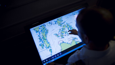 Bilde av en skjerm med kart