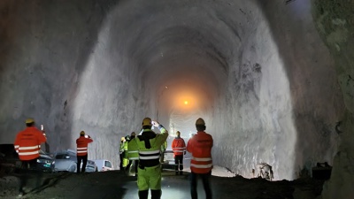 Bilde fra Fjellhall 22 hos Boliden Odda.