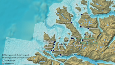 Kart over stadlandet