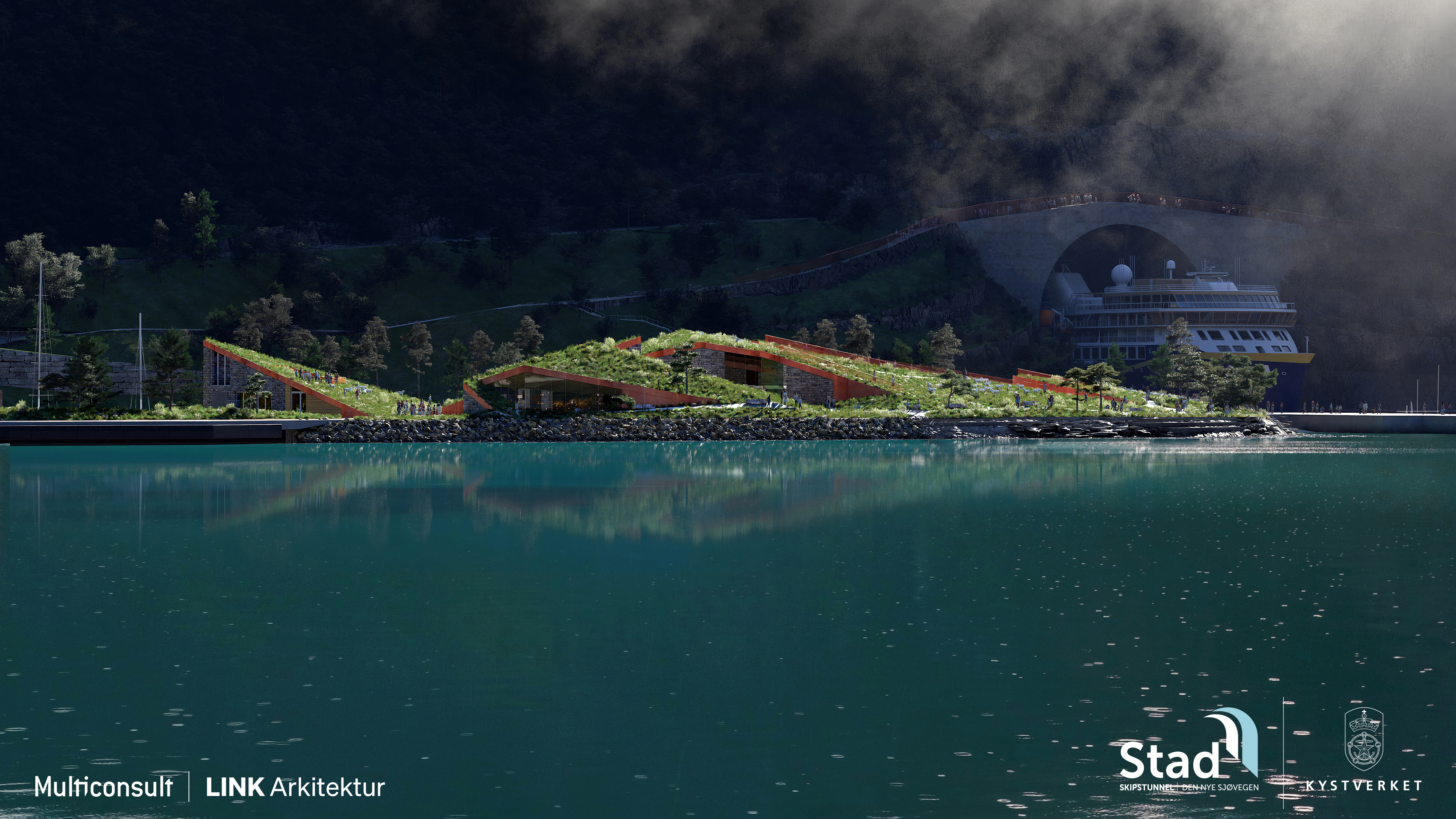 Stad skipstunnel - fra Moldefjorden