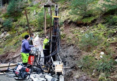 Bilde av kjerneboringen