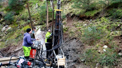 Bilde av kjerneboringen